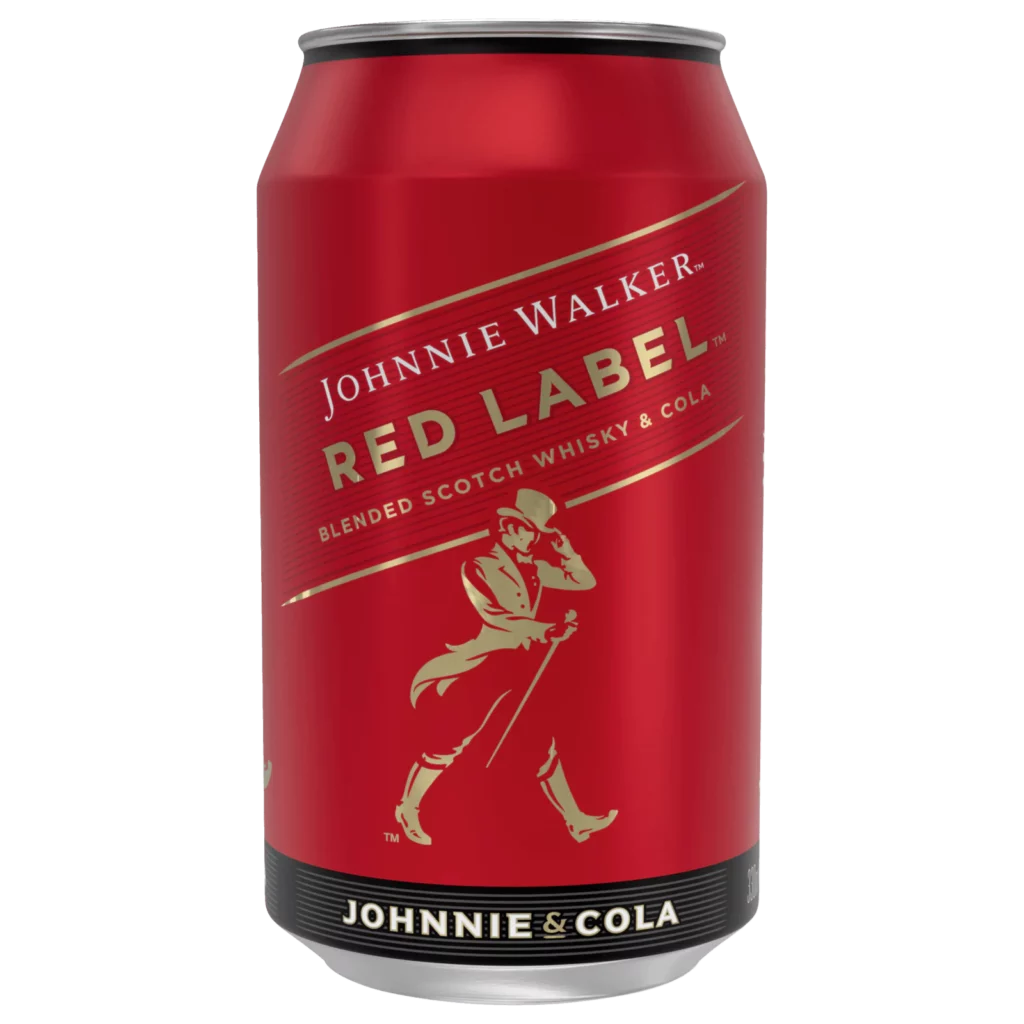Puszka napoju Johnnie & Cola